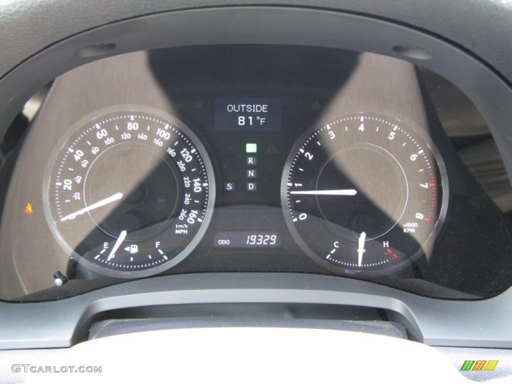2010 Lexus IS 350C Convertible Gauges Photo #50183366
