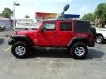 Flame Red 2007 Jeep Wrangler Unlimited X 4x4 Exterior
