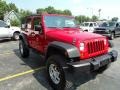 2007 Flame Red Jeep Wrangler Unlimited X 4x4  photo #24