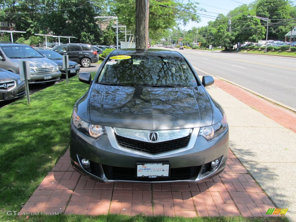 2009 TSX Sedan - Polished Metal Metallic / Ebony photo #2