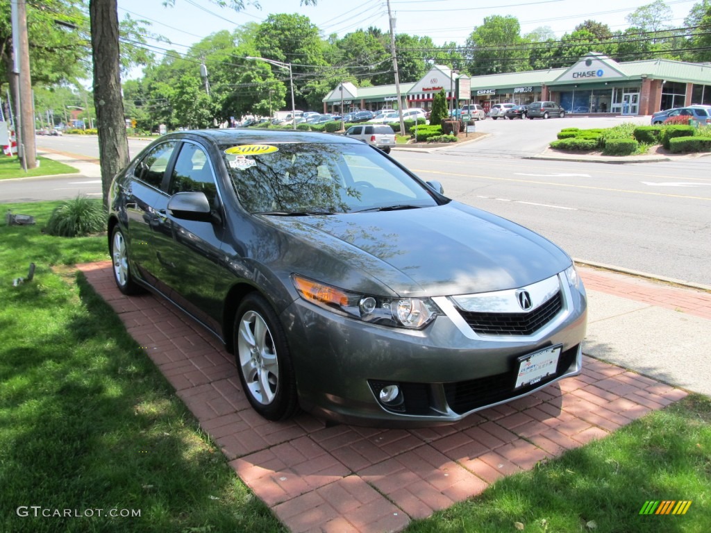 2009 TSX Sedan - Polished Metal Metallic / Ebony photo #3