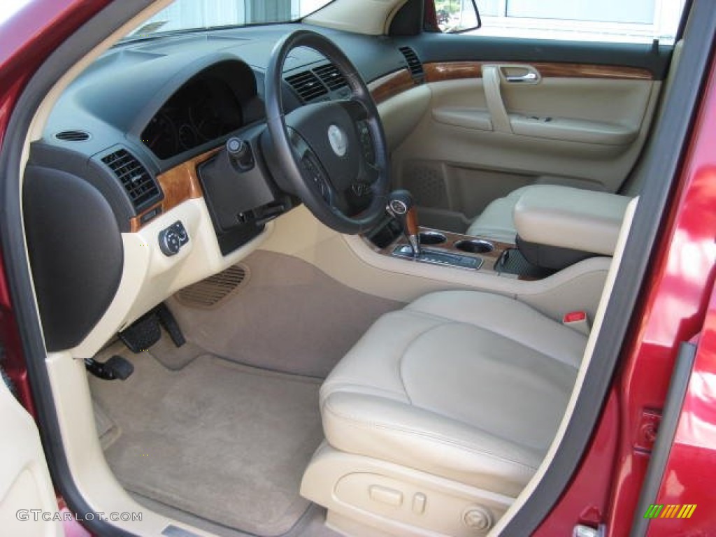 Tan Interior 2008 Saturn Outlook XR Photo #50187441