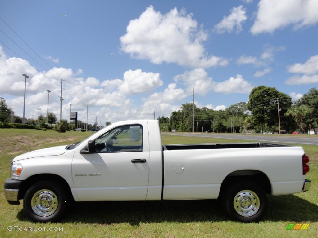 Bright White 2007 Dodge Ram 1500 ST Regular Cab Exterior Photo #50189085