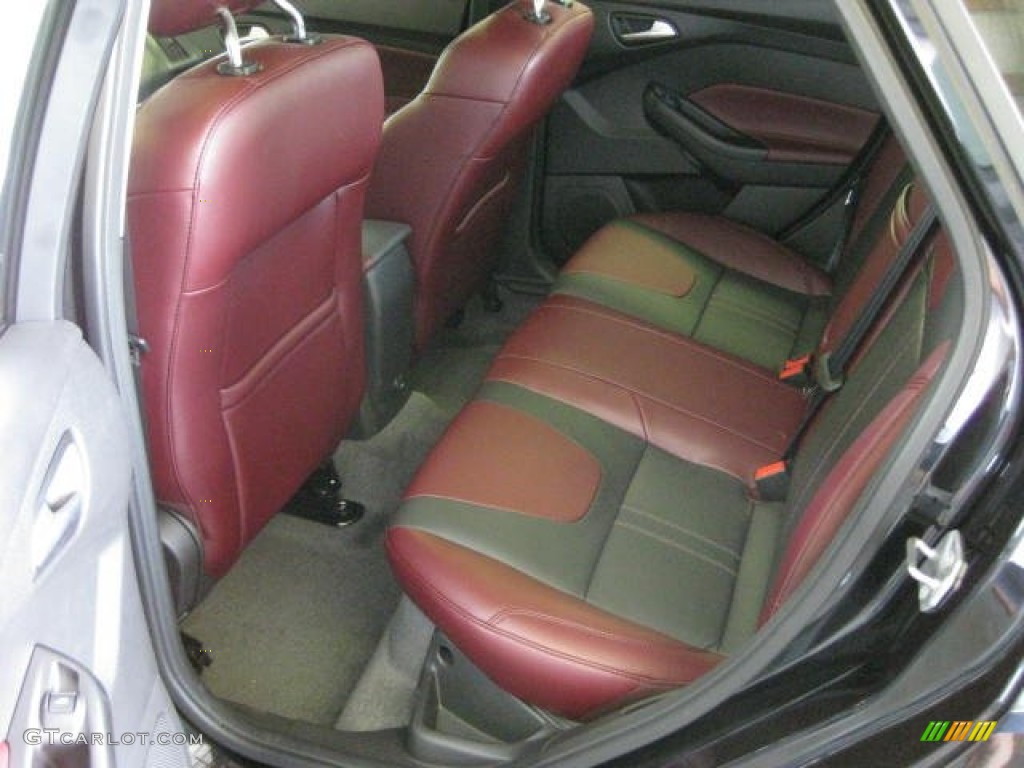 Tuscany Red Leather Interior 2012 Ford Focus SE Sport 5-Door Photo #50189538