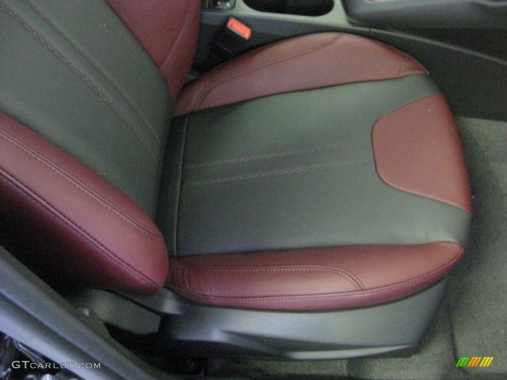 Tuscany Red Leather Interior 2012 Ford Focus SE Sport 5-Door Photo #50189589