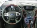 Tuscany Red Leather 2012 Ford Focus SE Sport 5-Door Dashboard