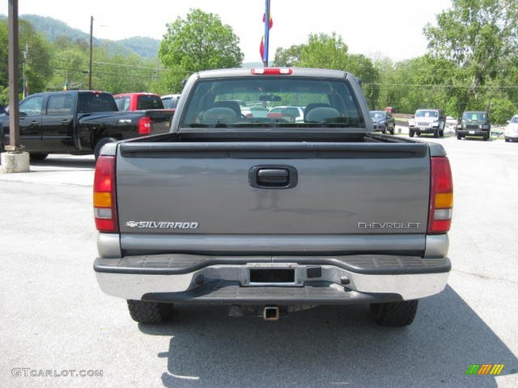 2002 Silverado 1500 LS Extended Cab 4x4 - Medium Charcoal Gray Metallic / Graphite Gray photo #7