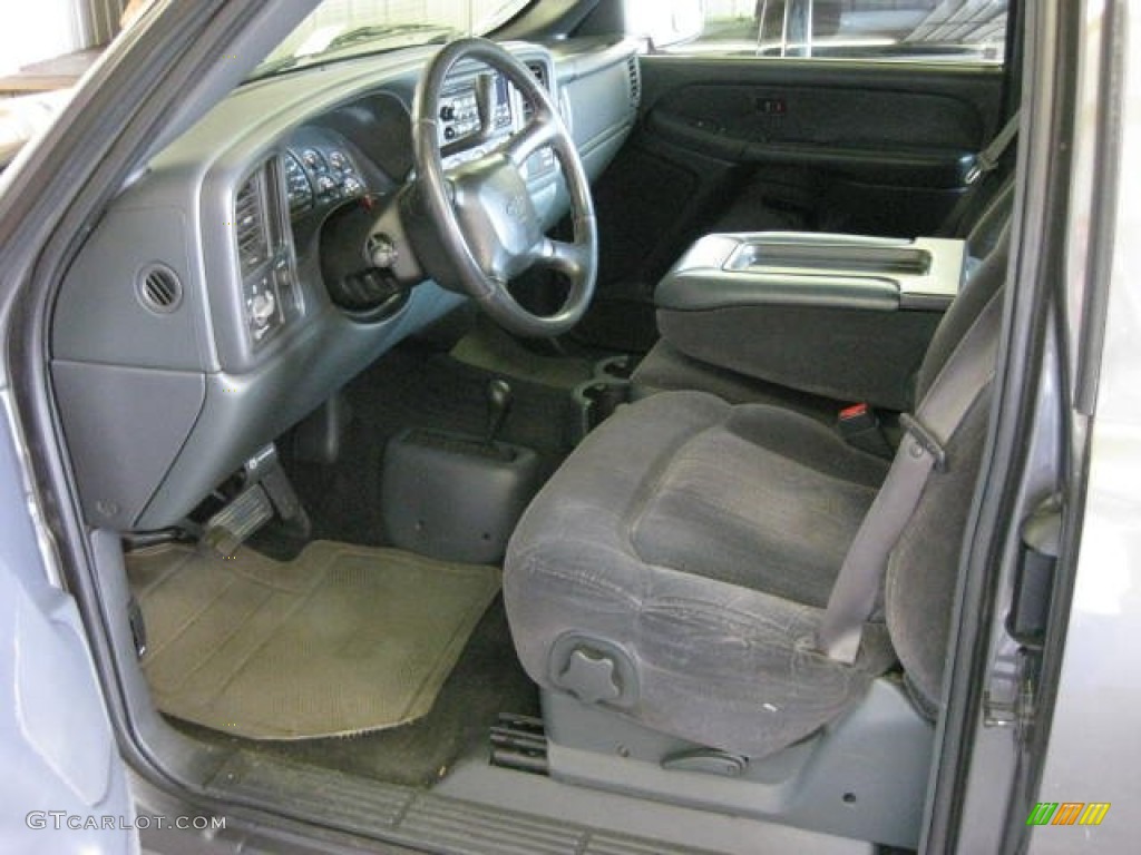 Graphite Gray Interior 2002 Chevrolet Silverado 1500 LS Extended Cab 4x4 Photo #50190336