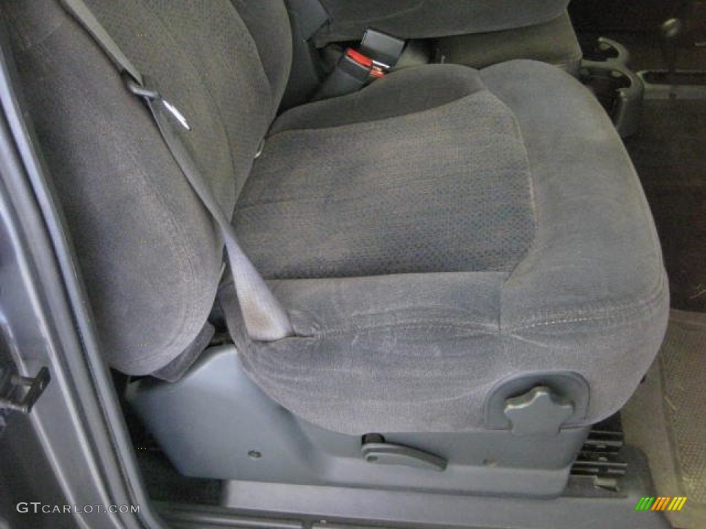2002 Silverado 1500 LS Extended Cab 4x4 - Medium Charcoal Gray Metallic / Graphite Gray photo #21