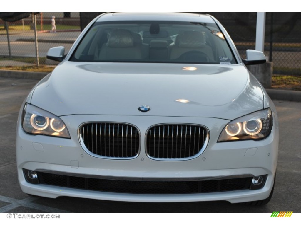 2012 7 Series 740Li Sedan - Mineral White Metallic / Oyster/Black photo #2