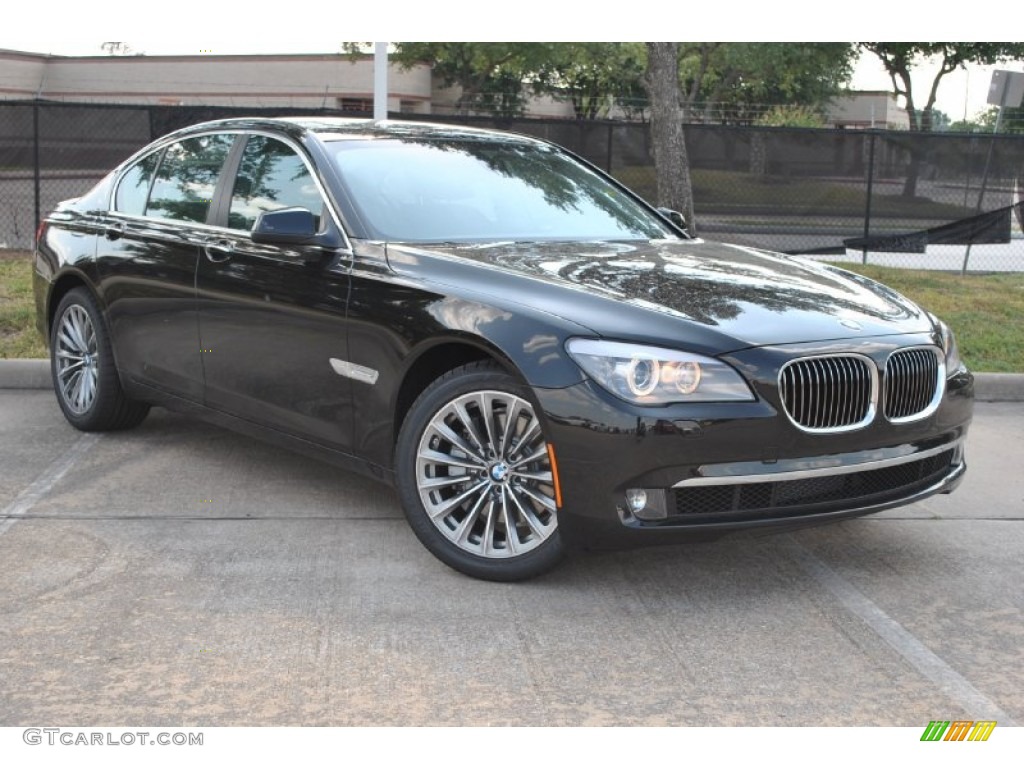 2012 7 Series 740i Sedan - Black Sapphire Metallic / Black photo #1