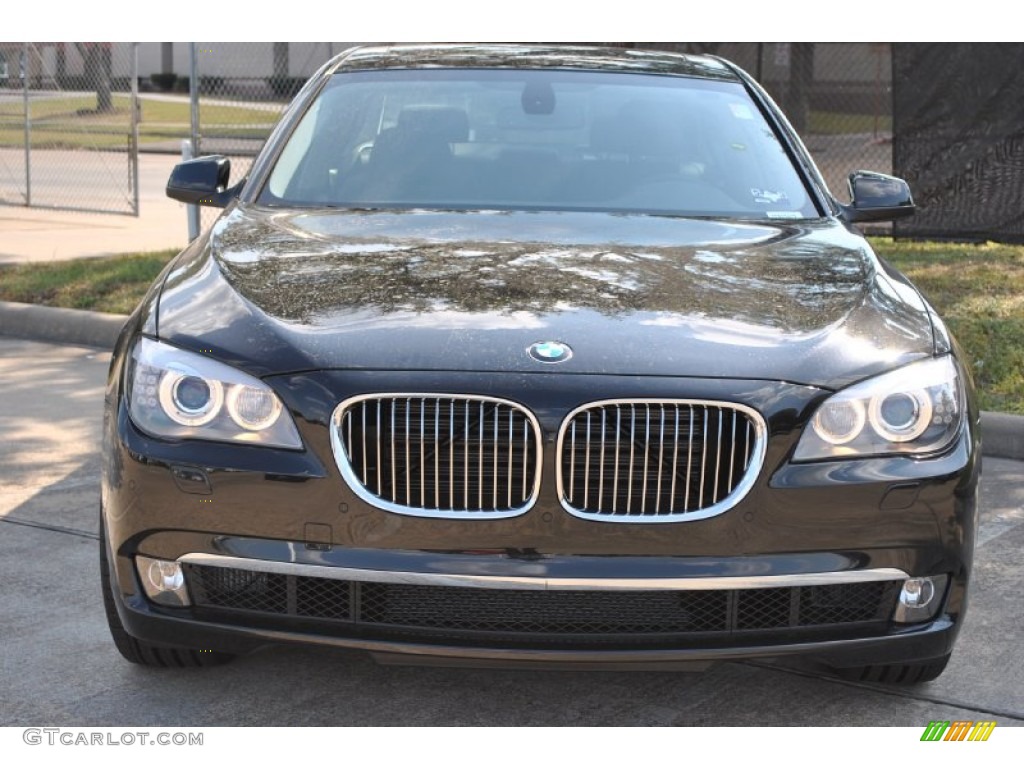 2012 7 Series 740i Sedan - Black Sapphire Metallic / Black photo #2