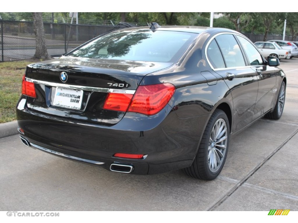 2012 7 Series 740i Sedan - Black Sapphire Metallic / Black photo #3