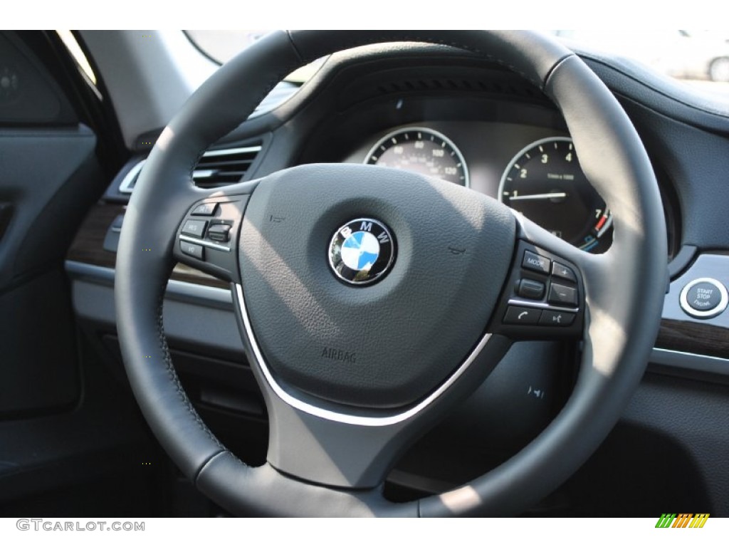 2012 7 Series 740i Sedan - Black Sapphire Metallic / Black photo #7