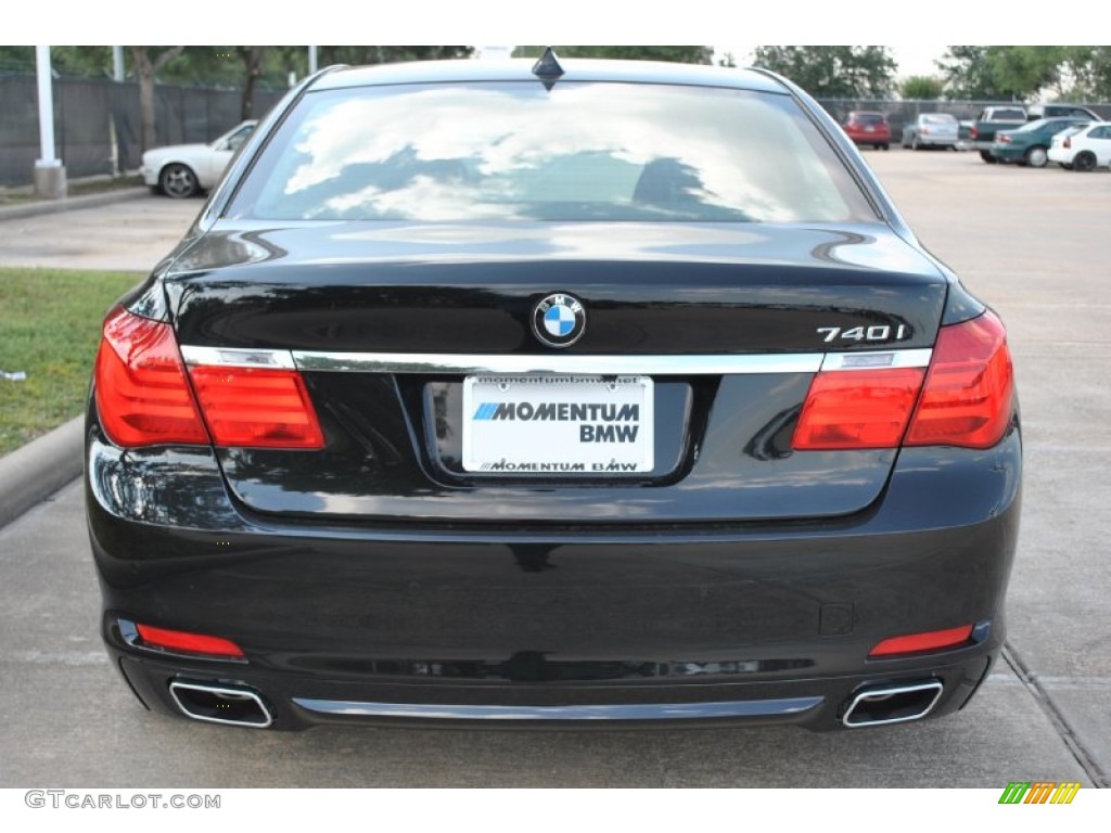 2012 7 Series 740i Sedan - Black Sapphire Metallic / Black photo #11