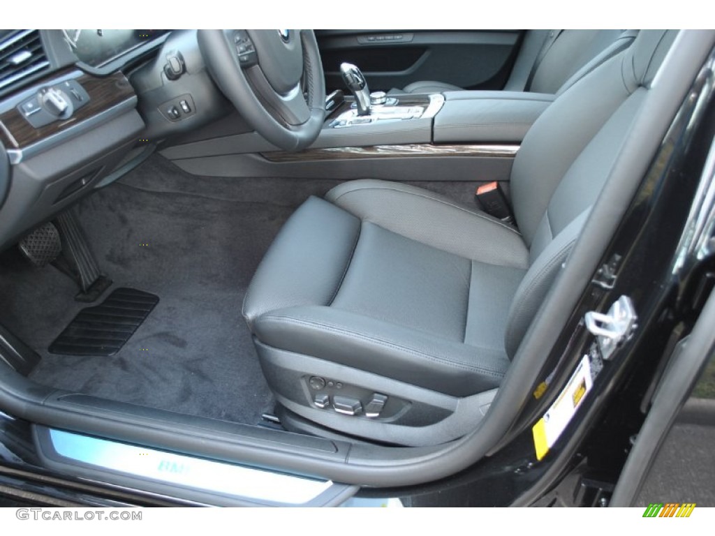 Black Interior 2012 BMW 7 Series 740i Sedan Photo #50192262