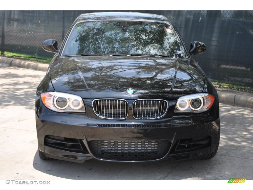 2012 1 Series 135i Coupe - Jet Black / Black photo #2