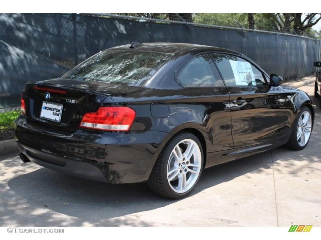 2012 1 Series 135i Coupe - Jet Black / Black photo #3