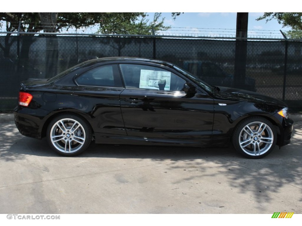 2012 1 Series 135i Coupe - Jet Black / Black photo #4