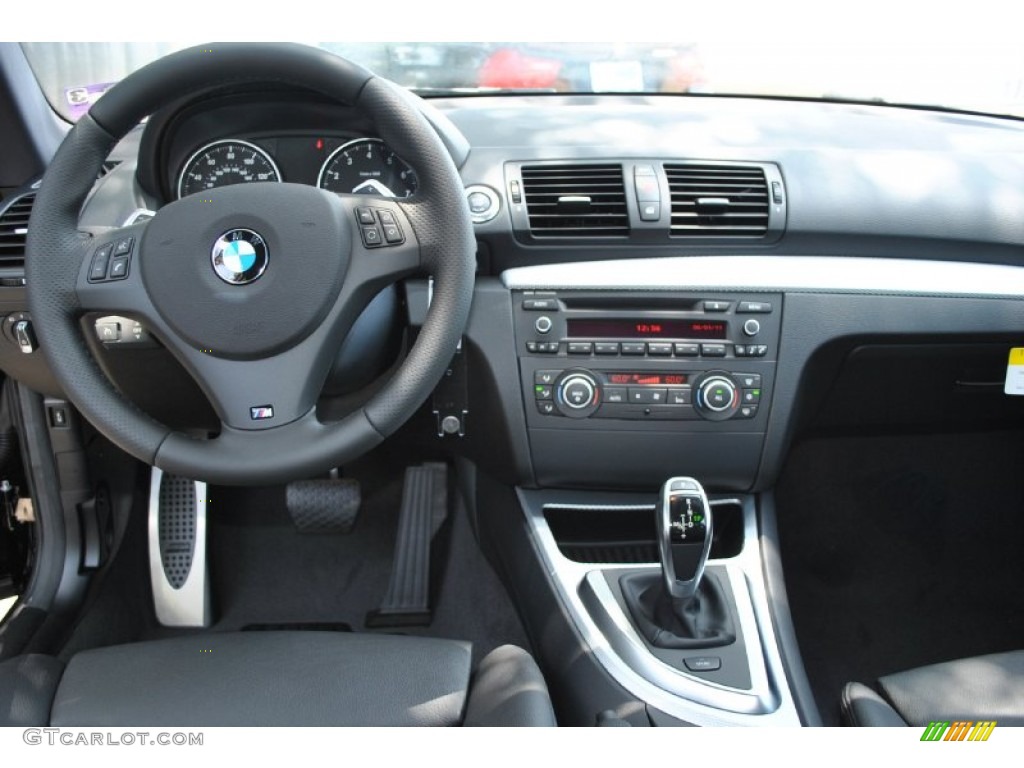 2012 BMW 1 Series 135i Coupe Black Dashboard Photo #50192538