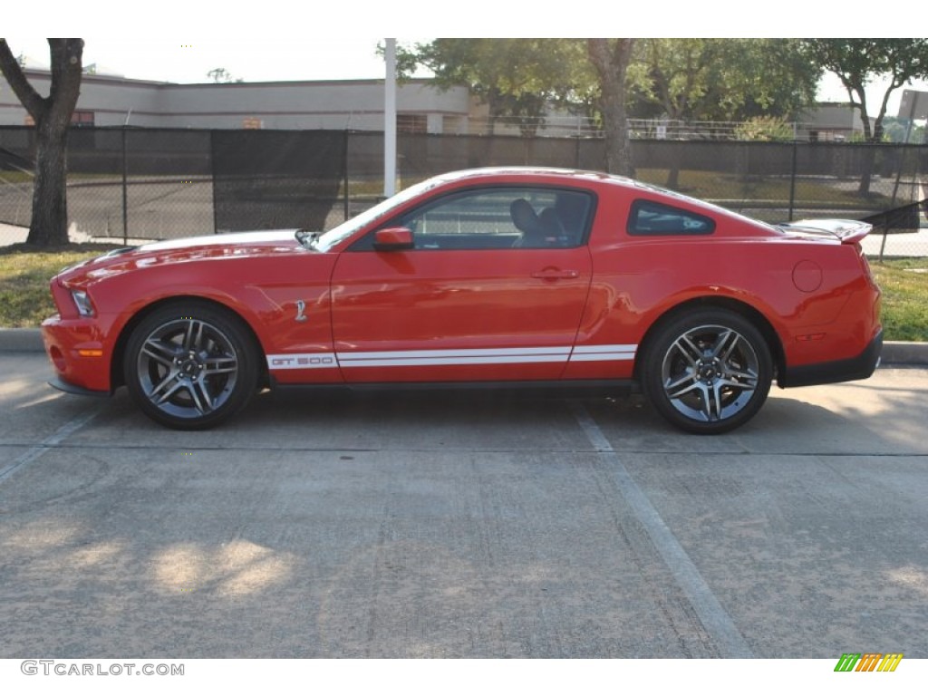 2011 Mustang Shelby GT500 Coupe - Race Red / Charcoal Black/White photo #17