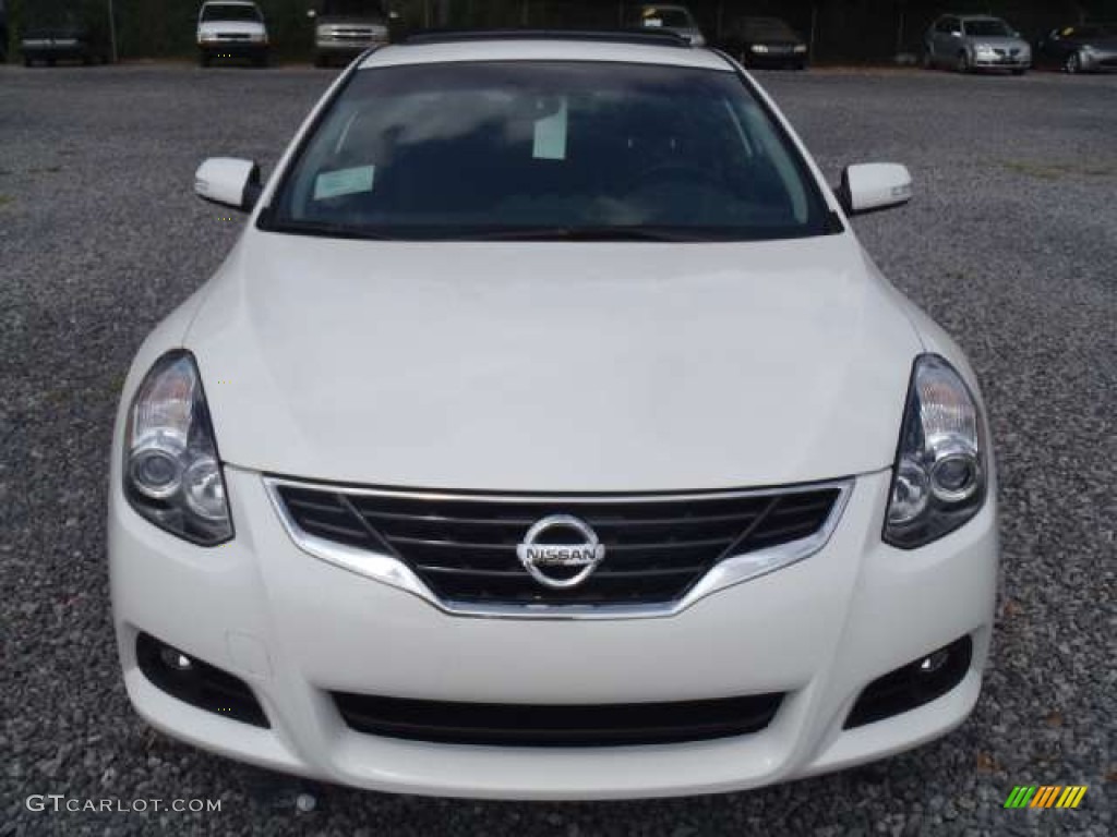 2012 Altima 2.5 S Coupe - Winter Frost White / Charcoal photo #5