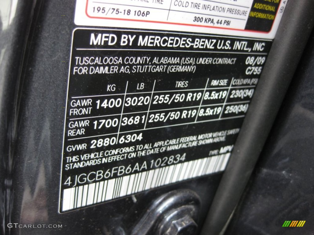 2010 R Color Code 755 for Steel Grey Metallic Photo #50194488