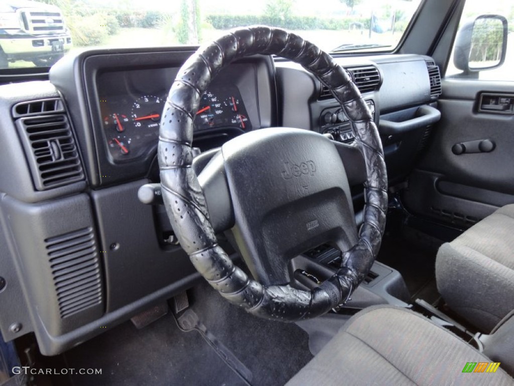 2003 Wrangler Sport 4x4 - Patriot Blue / Dark Slate Gray photo #6