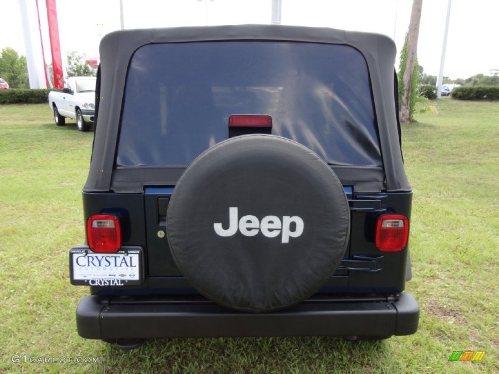 2003 Wrangler Sport 4x4 - Patriot Blue / Dark Slate Gray photo #7