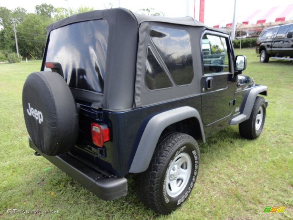 2003 Wrangler Sport 4x4 - Patriot Blue / Dark Slate Gray photo #8