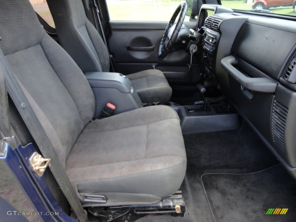 2003 Wrangler Sport 4x4 - Patriot Blue / Dark Slate Gray photo #12