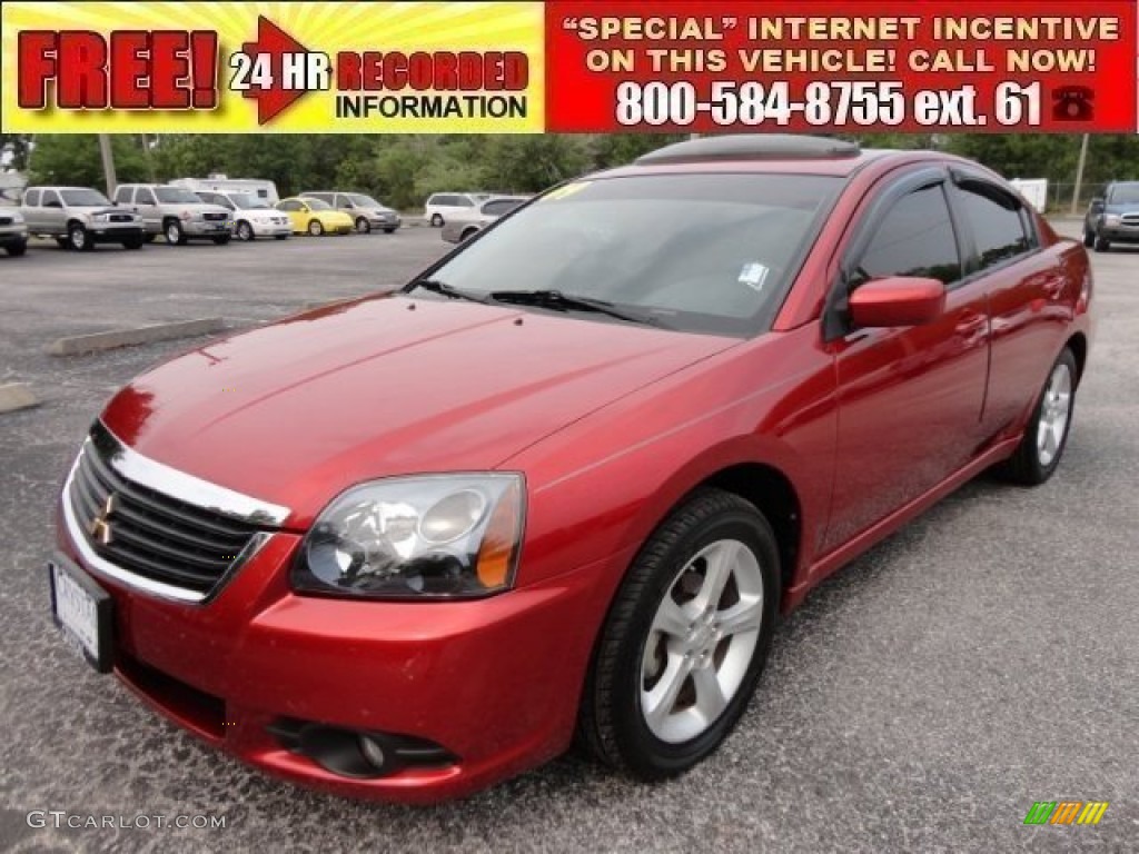 2009 Galant Sport Edition - Rave Red Pearl / Black photo #1