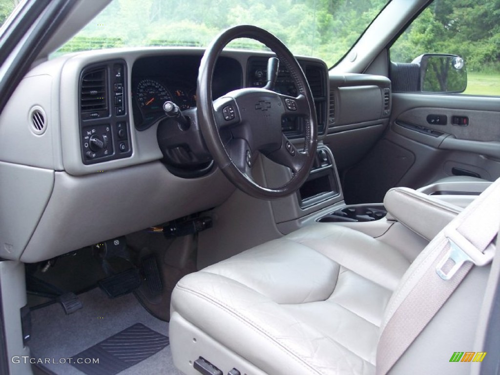 Tan Interior 2003 Chevrolet Silverado 3500 LT Crew Cab 4x4 Dually Photo #50198466