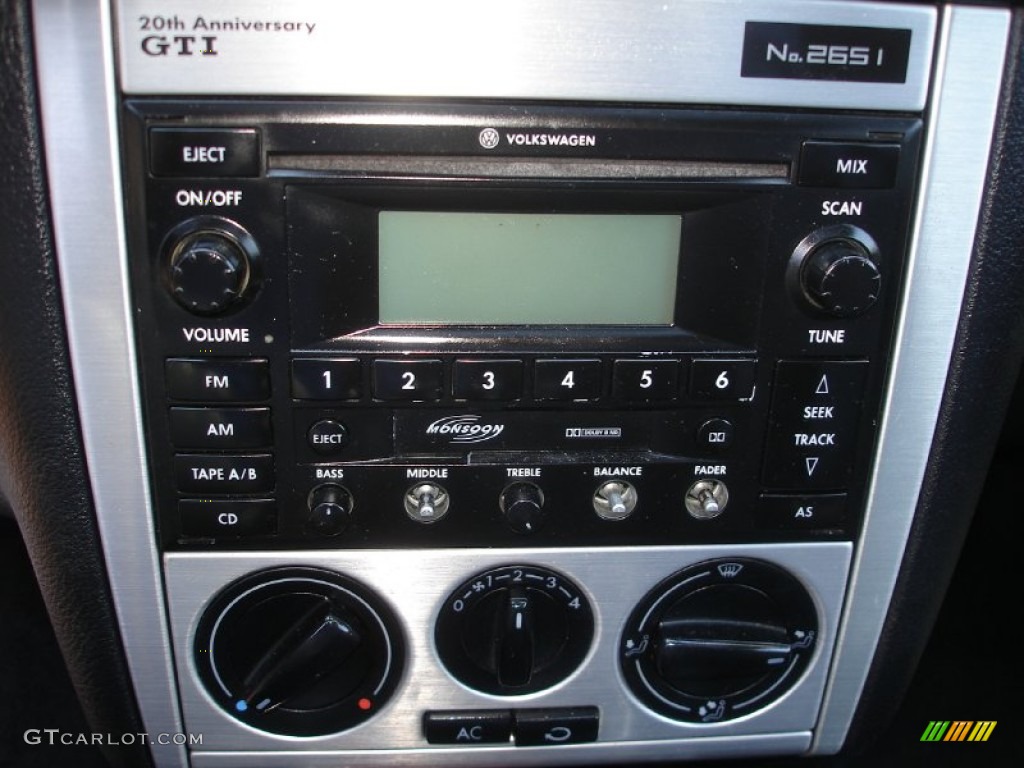 2003 Volkswagen GTI 20th Anniversary Controls Photos