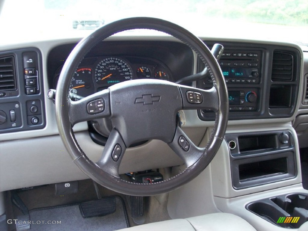 2003 Chevrolet Silverado 3500 LT Crew Cab 4x4 Dually Tan Steering Wheel Photo #50198535