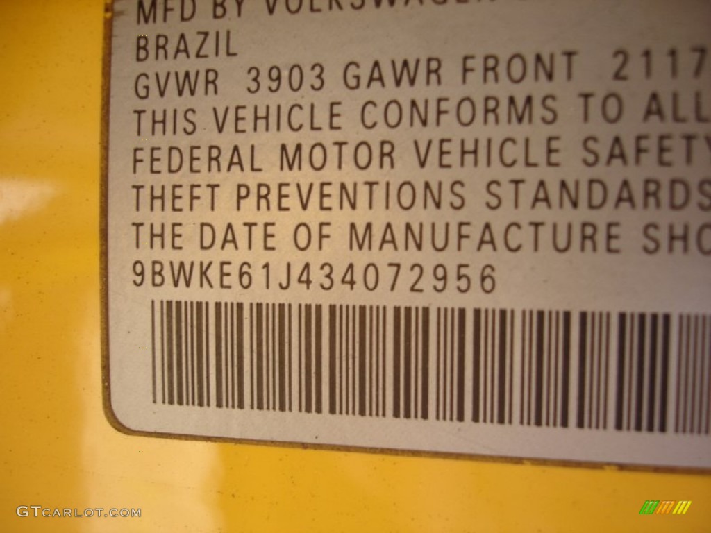 2003 GTI 20th Anniversary - Imola Yellow / Black photo #15