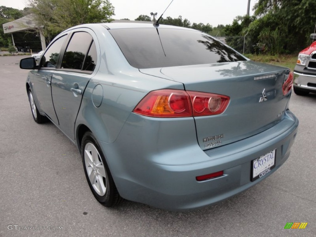2008 Lancer ES - Aqua Metallic / Black photo #3