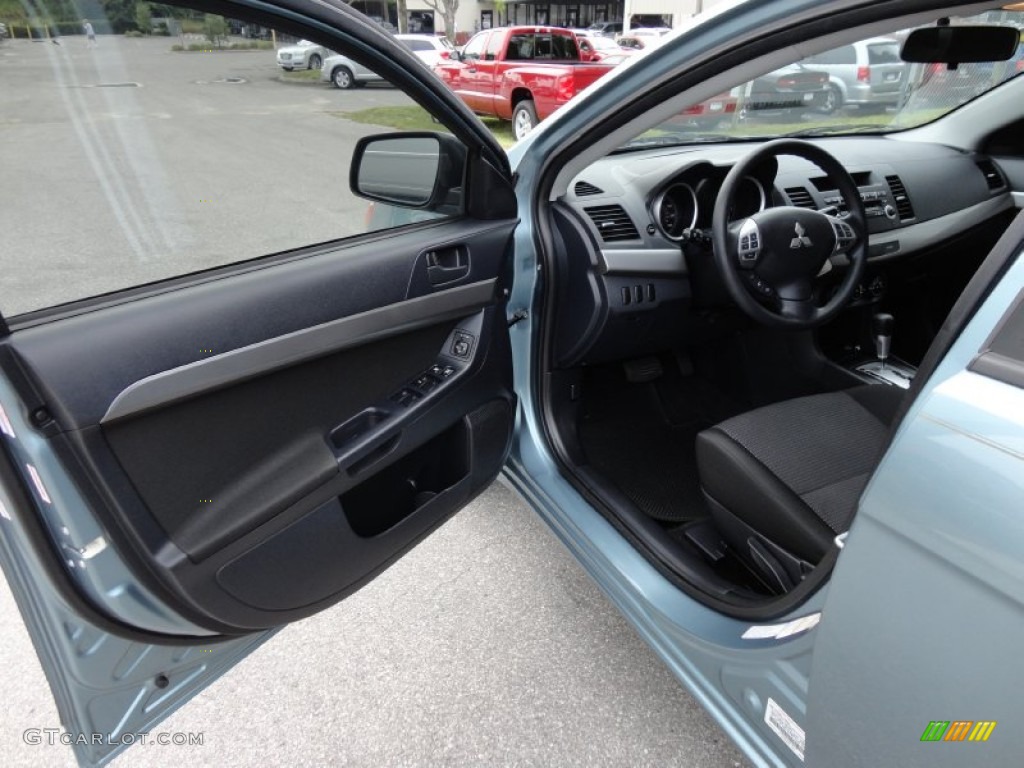 2008 Lancer ES - Aqua Metallic / Black photo #4