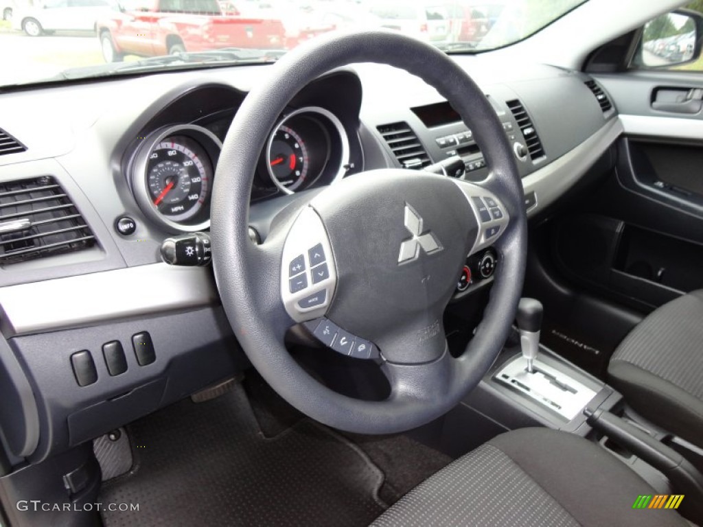 2008 Lancer ES - Aqua Metallic / Black photo #6