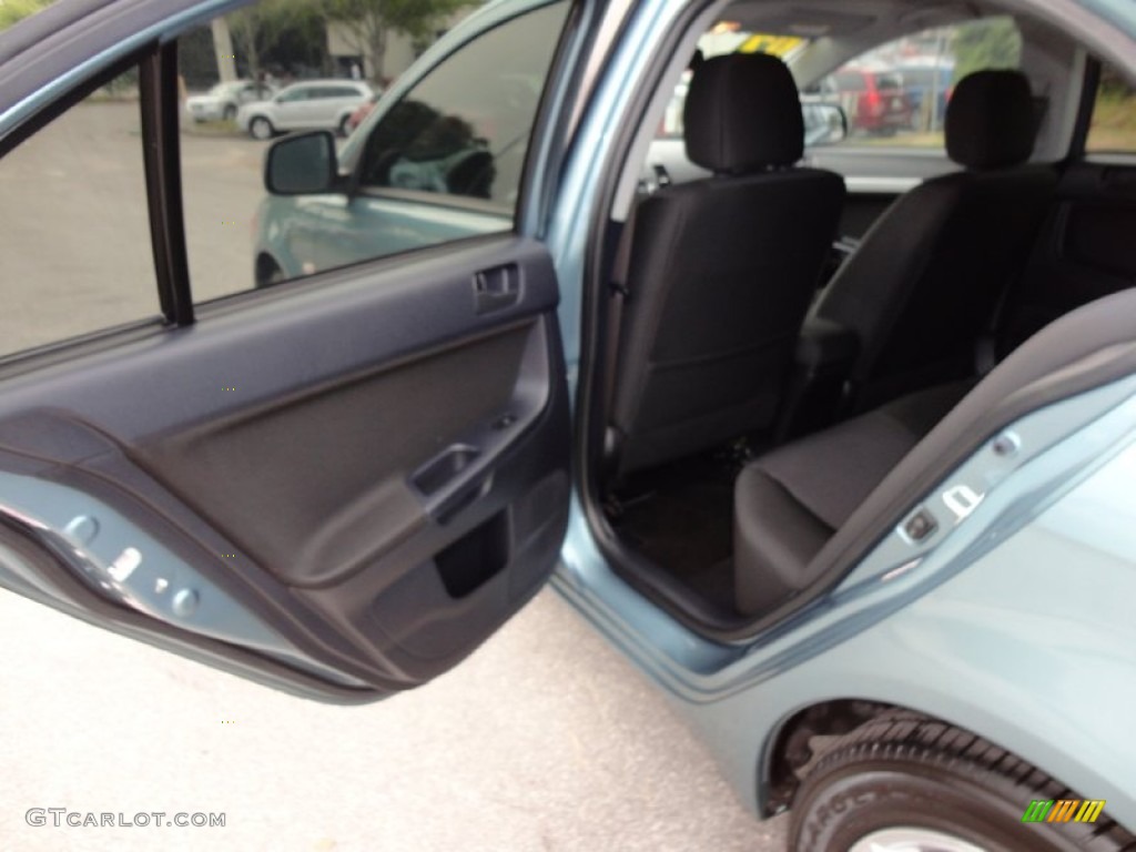 2008 Lancer ES - Aqua Metallic / Black photo #7