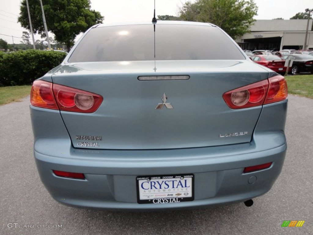 2008 Lancer ES - Aqua Metallic / Black photo #11