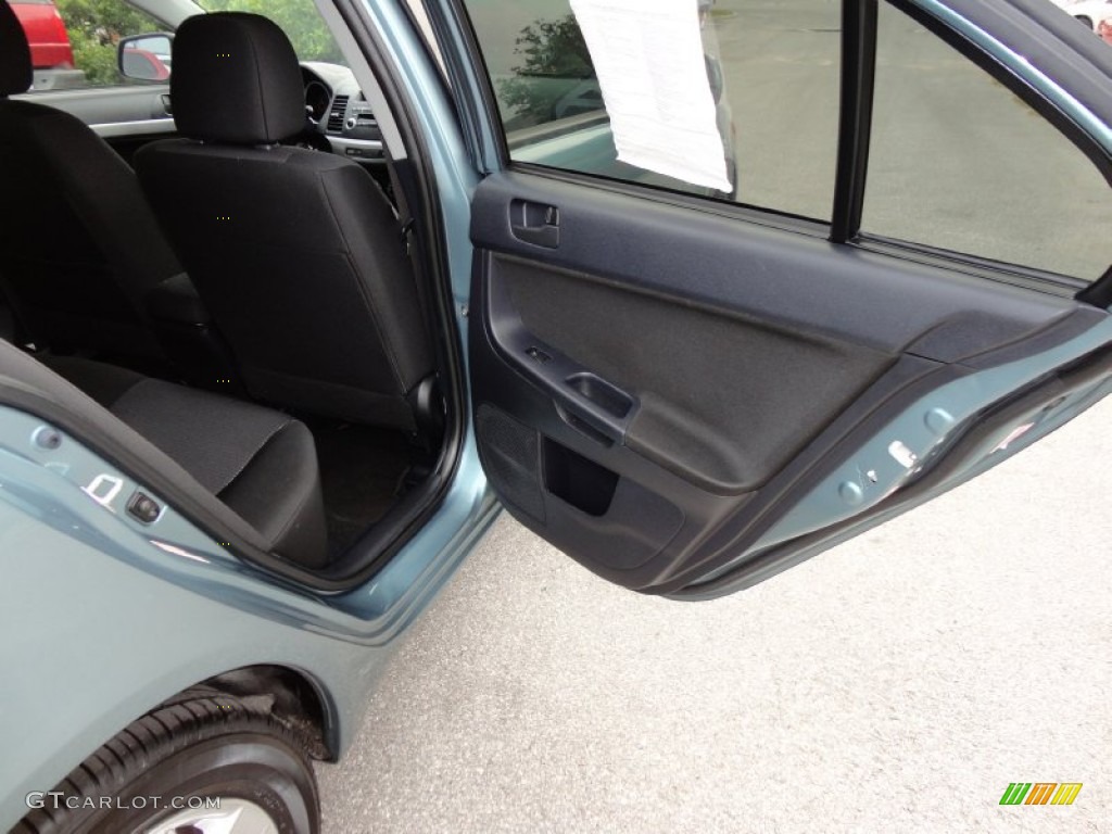 2008 Lancer ES - Aqua Metallic / Black photo #15