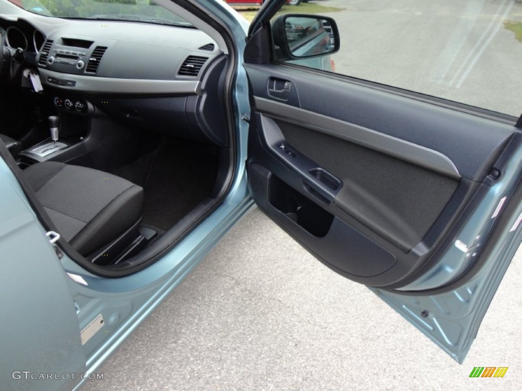 2008 Lancer ES - Aqua Metallic / Black photo #17