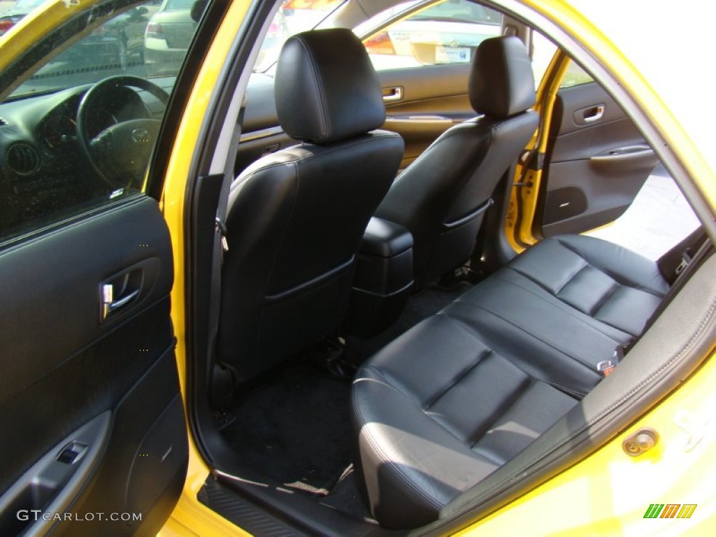Black Interior 2003 Mazda MAZDA6 s Sedan Photo #50200848
