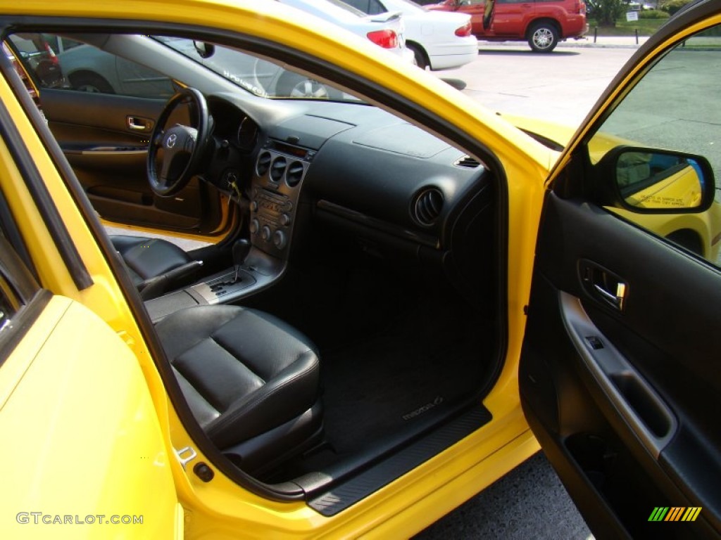 2003 MAZDA6 s Sedan - Speed Yellow / Black photo #13