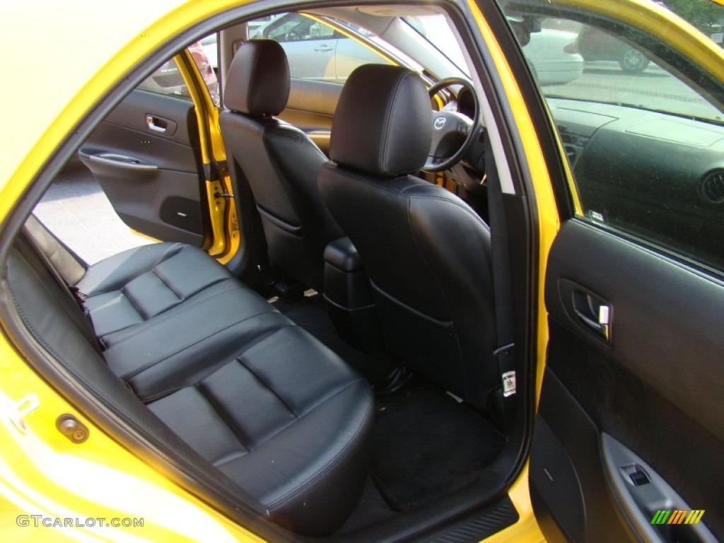2003 MAZDA6 s Sedan - Speed Yellow / Black photo #14