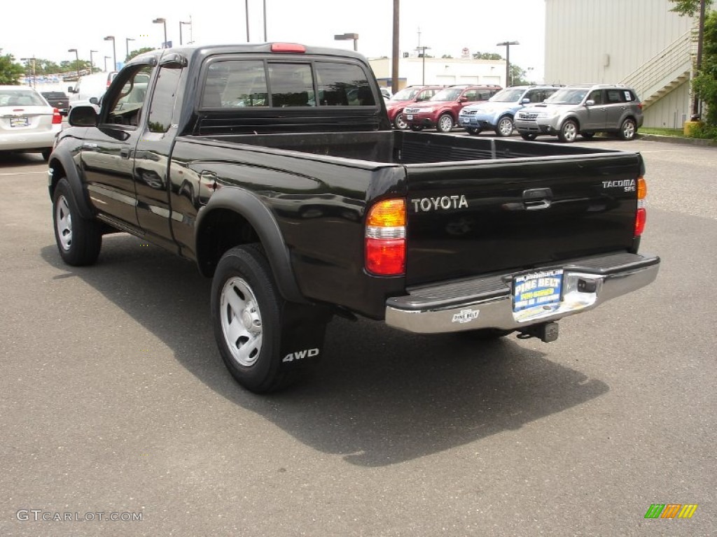 2004 Tacoma Xtracab 4x4 - Black Sand Pearl / Oak photo #6