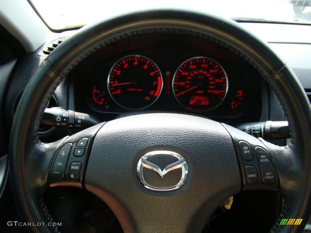 2003 MAZDA6 s Sedan - Speed Yellow / Black photo #22