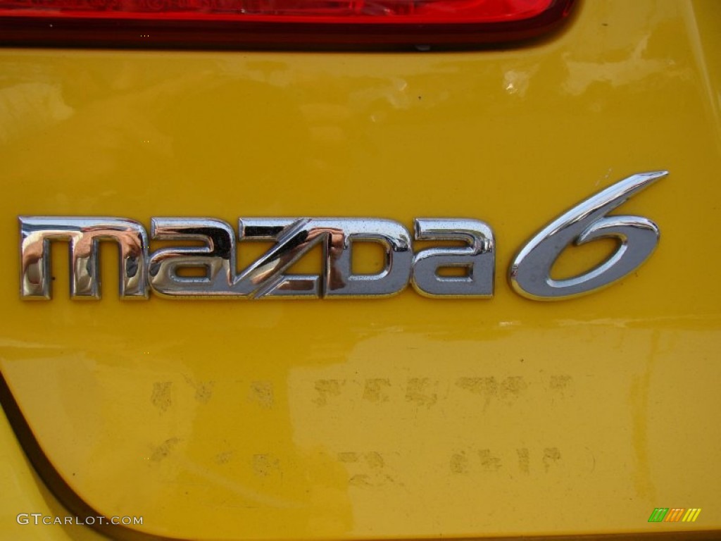 2003 MAZDA6 s Sedan - Speed Yellow / Black photo #37