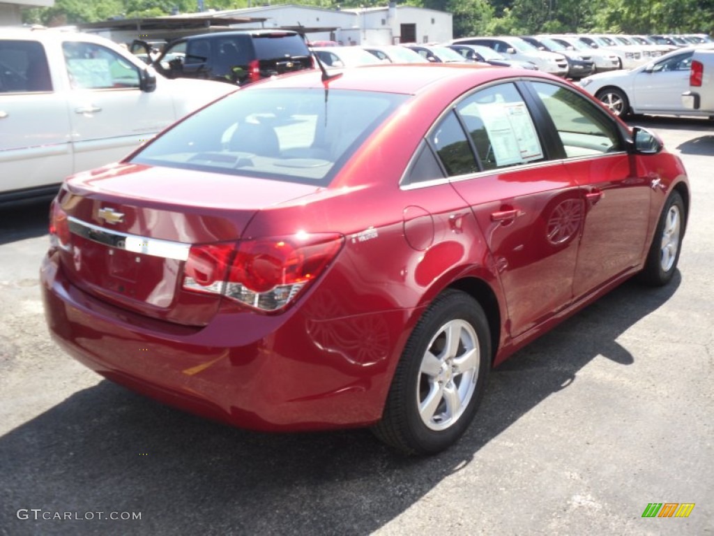 2011 Cruze LT - Crystal Red Metallic Tintcoat / Cocoa/Light Neutral Leather photo #3